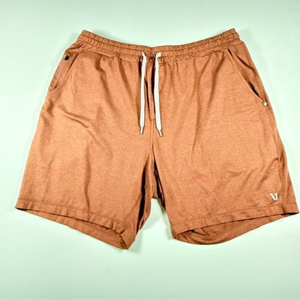 Vuori Ponto Performance Shorts Mens XL Rust Orange V344 Athletic Lounge